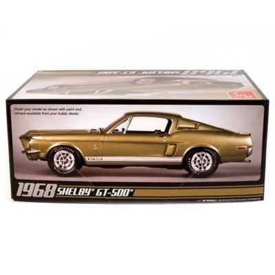 Image showing 9 th AMT 1968 Shelby GT500 1:25 Scale Model Kit, Lime Gold, 80 pc.