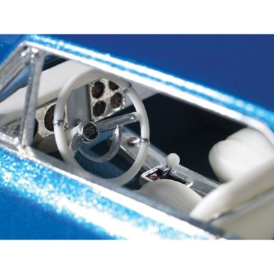 Image showing  1:25 Scale Model Kit - 1966 Chevy Nova Pro Street - Brilliant Blue, 110+ Parts