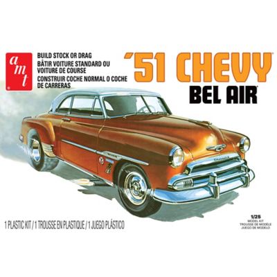 Image showing  1:25 Scale Model Kit - 1951 Chevy Bel Air - 2-in-1 Retro Deluxe Kit