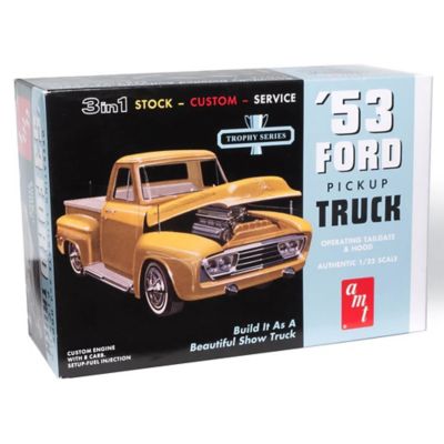 Image showing  1:25 Scale Model Kit - 1953 Ford Pickup -3-in-1 Stock-Custom-Service