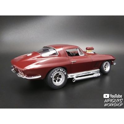 Image showing  1:25 Scale Model Kit - 1967 Chevy Corvette Stingray Streaker Vette - 105+ Parts
