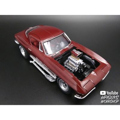 Image showing  1:25 Scale Model Kit - 1967 Chevy Corvette Stingray Streaker Vette - 105+ Parts