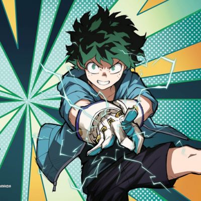 Image showing  My Hero Academia Collectible Card Game Set 6: Jet Burn - Izuku Midoriya Playmat