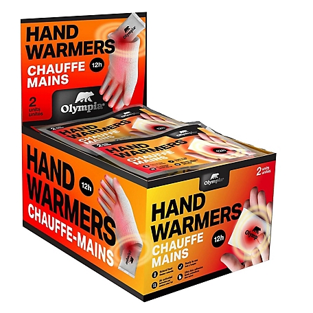 Olympia Hand Warmers - 40 Units - Single Use