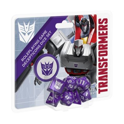 Image showing  Transformers RPG Decepticon Dice Set - 8 Pieces