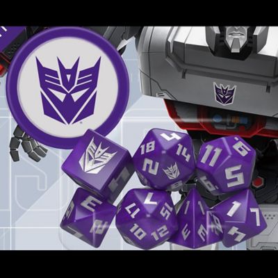 Image showing  Transformers RPG Decepticon Dice Set - 8 Pieces