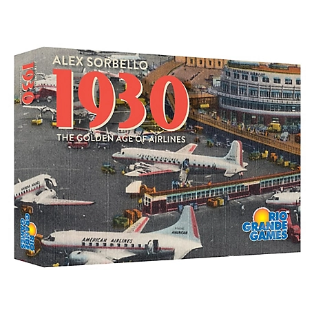 Rio Grande Games 1930: The Golden Ages of Airlines Board Game, Ages 14+, 2-6 Players