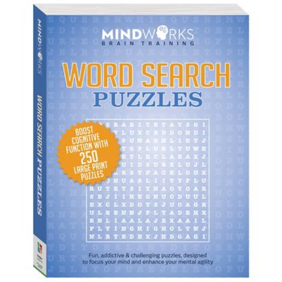 Mindworks Word Search Puzzles - Puzzle Book For Adults, Brain Training