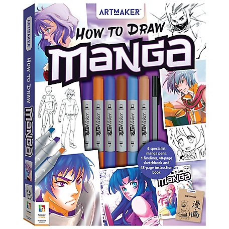 Manga 6 Piece Drawing Pens, Kit Gift For Self Or Other Beginning Manga  Cartoon Drawing, Manga Artist Pens For Manga Anime Or Cartoon Drawing