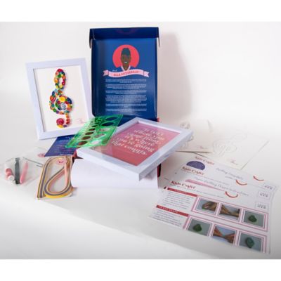 Image showing  Believe Like Ella Paper Quilling Music Note Craft Kit - with 6x8" Frame