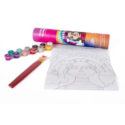 Image showing  Paint By Number - "Believe in Yourself" Canvas Painting - DIY All-In-1 Art Kit