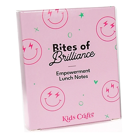 Kids Crafts Bites Of Brilliance Lunch Note Cards - 50 Unique & Encouraging Notes