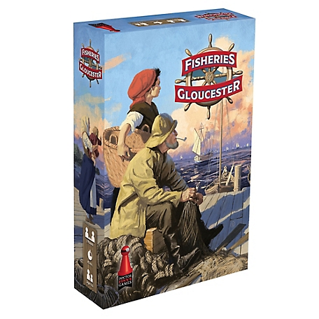 Dr. Finn's Games Fisheries of Gloucester Strategy Board Game, Ages 14+, 2 Players