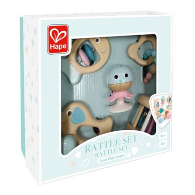 Image showing  Wooden Multi-Stage Sensory 5 pc. Gift Set - Multi-Activity, Teething
