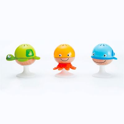 Hape Stay-Put Rattle Set - 3 pc. Sea Animal Suction Cup Rattles