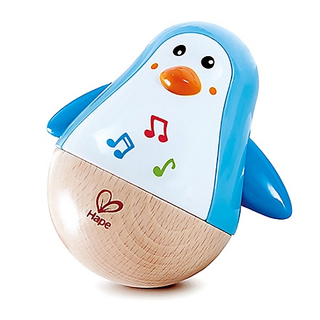 Hape Penguin Musical Wobbler - Tinkling Sounds & Moving Arms As It Waddles