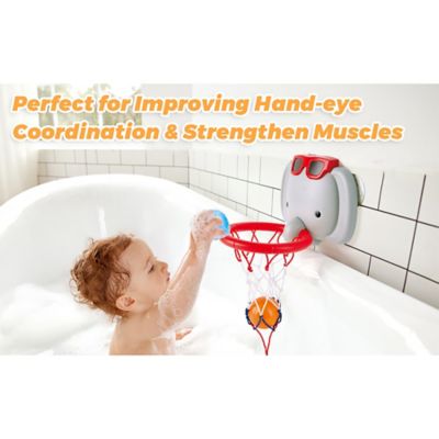 Image showing  Bath Basketball Elephant Pal - Bathtub Shooting Game