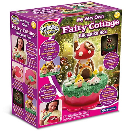 Brainstorm Toys My Very Own Fairy Cottage Keepsake Box - Clay Craft Kit