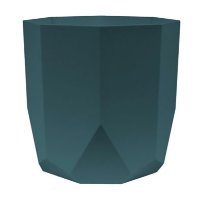 Bloem 2.7 gal. Plastic Tuxton Charleston Hexagonal Planter, Modern Unique Geometric Design