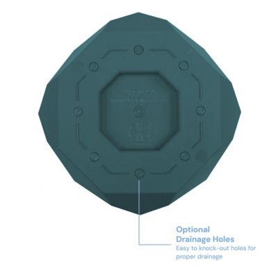 Image showing  2.7 gal. Plastic Tuxton Charleston Hexagonal Planter, Modern Unique Geometric Design