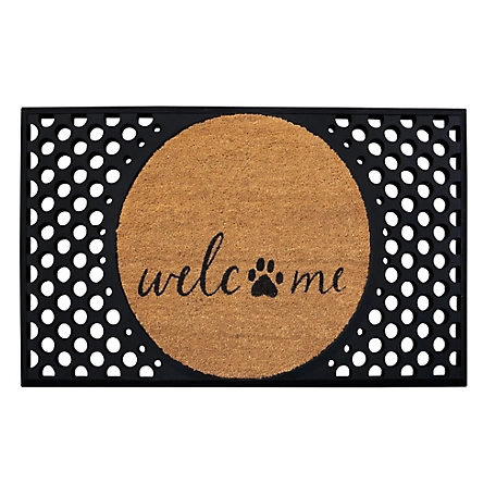4 Cats & Dogs Convertible Entrance Mat: Welcome & Paw
