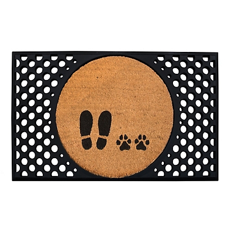 4 Cats & Dogs Convertible Entrance Mat: Foot & Paw