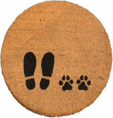4 Cats & Dogs Convertible Entrance Mat: Round Core Refill - Foot & Paw