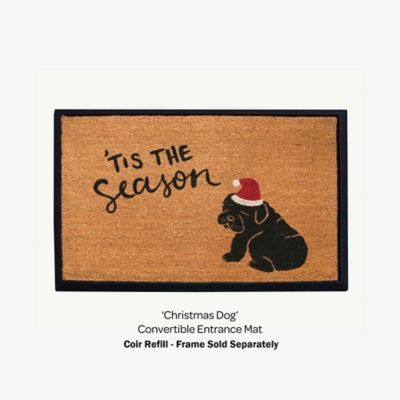 Image showing  Convertible Entrance Mat Rectangle Core Refill - Christmas & Dog