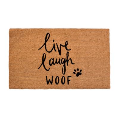 4 Cats & Dogs Convertible Entrance Mat: Rectangle Core Refill - Live, Laugh, Woof