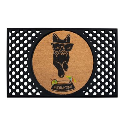 4 Cats & Dogs Convertible Entrance Mat: Meowtini