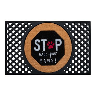 4 Cats & Dogs Convertible Entrance Mat: Stop, Wipe Your Paws