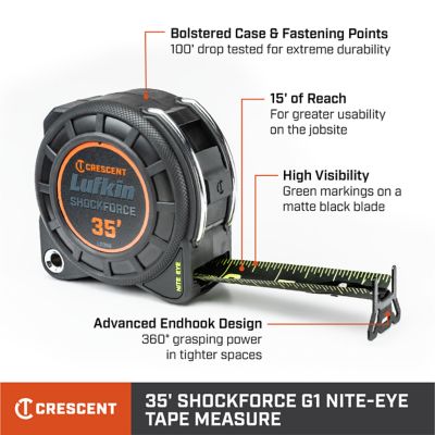 Image showing  35 ft. Shockforce Nite Eye Tape Measure