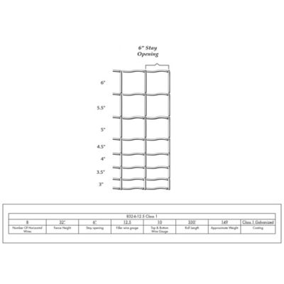 Image showing  330 ft. x 32 in. Class 1 Hinge Joint Field Fence