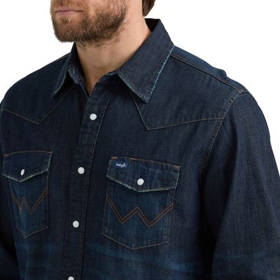 Image showing  Men's Vintage Inspired Western Snap Shirt