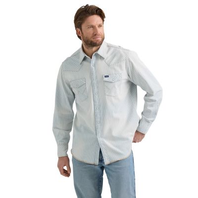Wrangler Men's Vintage Inspired Western Snap Shirt