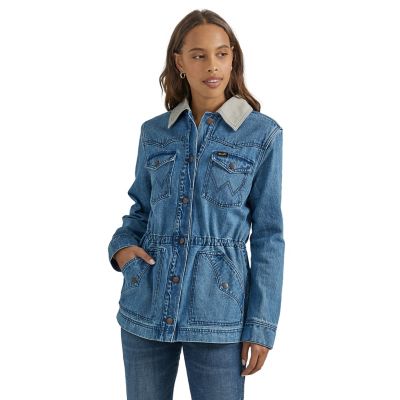 Wrangler Women's Unlined Canvas Collar Barn Jacket