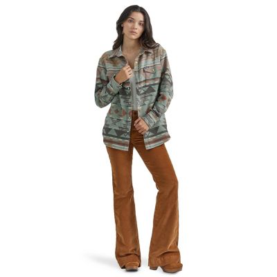 Wrangler Women's Retro Boyfriend Western Snap Shirt