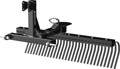 CountyLine 5 ft. Landscape Rake (Black)