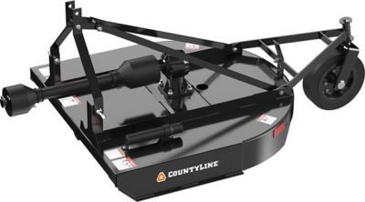 CountyLine Round Back Rotary Cutter 4 ft. Series 2, Black