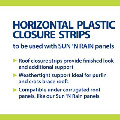 Image showing 5 th SUN 'N RAIN Closure Strip, 10-Pack