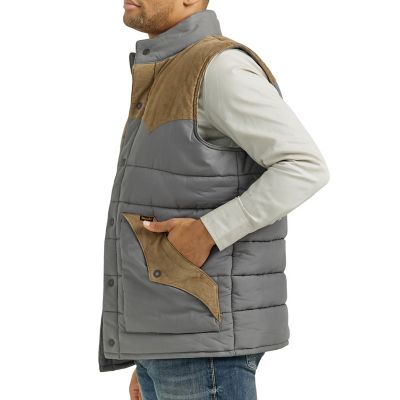 Image showing  Men's Corduroy Yoke Puffer Vest