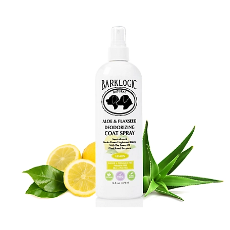 BarkLogic Aloe & Flaxseed Deodorizing Coat Spray - Natural Lemon Scent