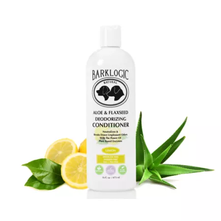 BarkLogic Aloe Vera & Flaxseed Deodorizing Conditioner - Natural Lemon Scent Dog Shampoos & Conditioners