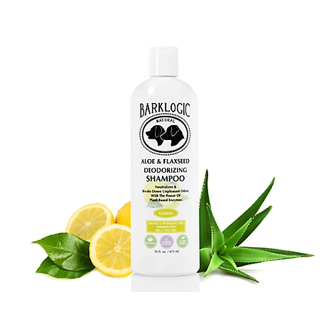 BarkLogic Aloe & Flaxseed Deodorizing Shampoo - Natural Lemon Scent