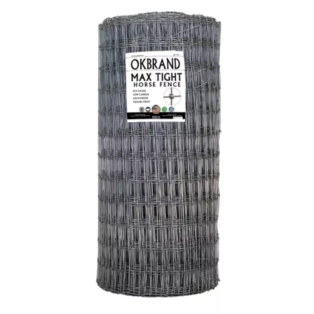 OKBRAND 100' x 60" Maximum Tight Square Knot Horse Fence 12.5 Gauge Horse & Field Fencing