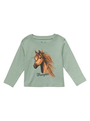 Image showing  Baby Girl's Print Long Sleeve Shirt