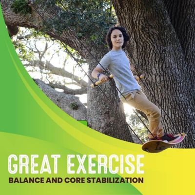 Swurfer Bamboo Stand Up Tree Swing, Outdoor Swing for Kids, Outdoor ...