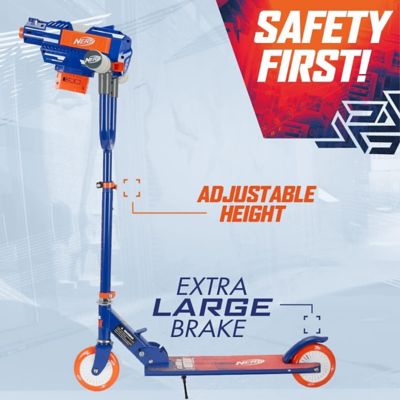 Image showing 6 th NERF Blaster Scooter for Kids - Foldable Scooter, Height Adjustable, 2 Wheel Kick Scooter, Outdoor Toy