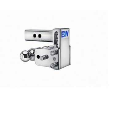 Image showing  2 in. Receiver Chrome Tow and Stow Class IV Dual Ball Mount, 3 in. Drop, 10,000 lb. Capacity