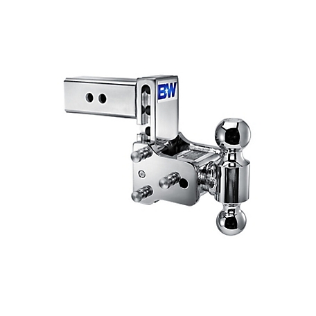 B&W Chrome Tow and Stow Class V Dual Ball with a 5 in. Drop, TS20037C